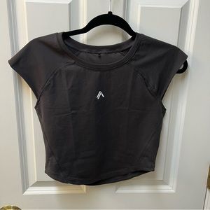 Alphalete velocity crop tee